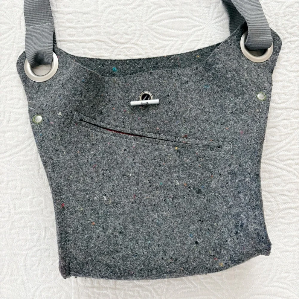 Ibex Reclaimed Wool Felt Bag, Gray